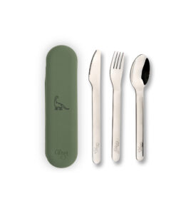 Citron Kinder Besteck-Set Edelstahl DINO