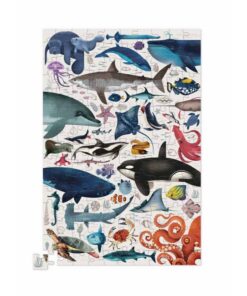 CROCODILE CREEK Blechsosen PUZZLE 150 PCS (ab 6 Jahren) | OCEAN ANIMALS