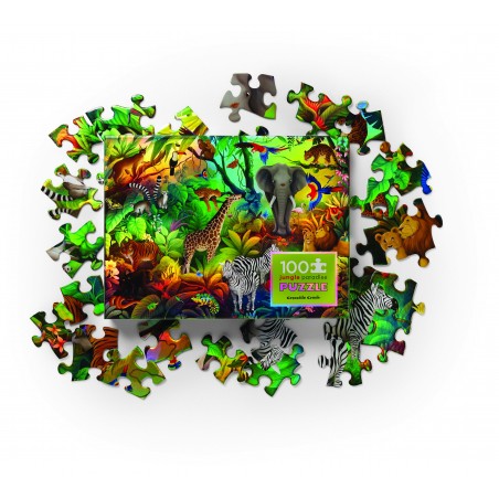 CROCODILE CREEK Holographic Puzzle 500 PCS (ab 5 Jahren) | Jungle – Bild 6