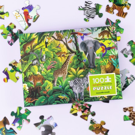 CROCODILE CREEK Holographic Puzzle 500 PCS (ab 5 Jahren) | Jungle
