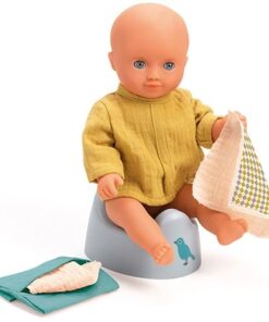 Djeco Pomea Puppen Töpfchen & Feuchttücher