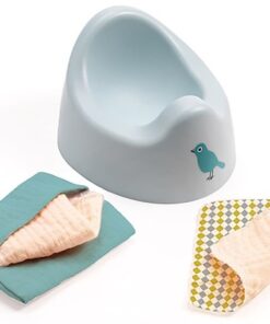 Djeco Pomea Puppen Töpfchen & Feuchttücher