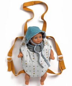 Djeco Pomea Puppentrage / Carrier | Blue Gray
