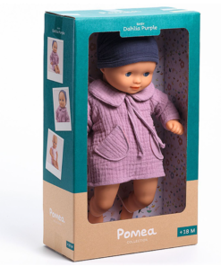 Djeco Puppe Dalhia Purple mit Weichkörper und Schlafaugen 32cm