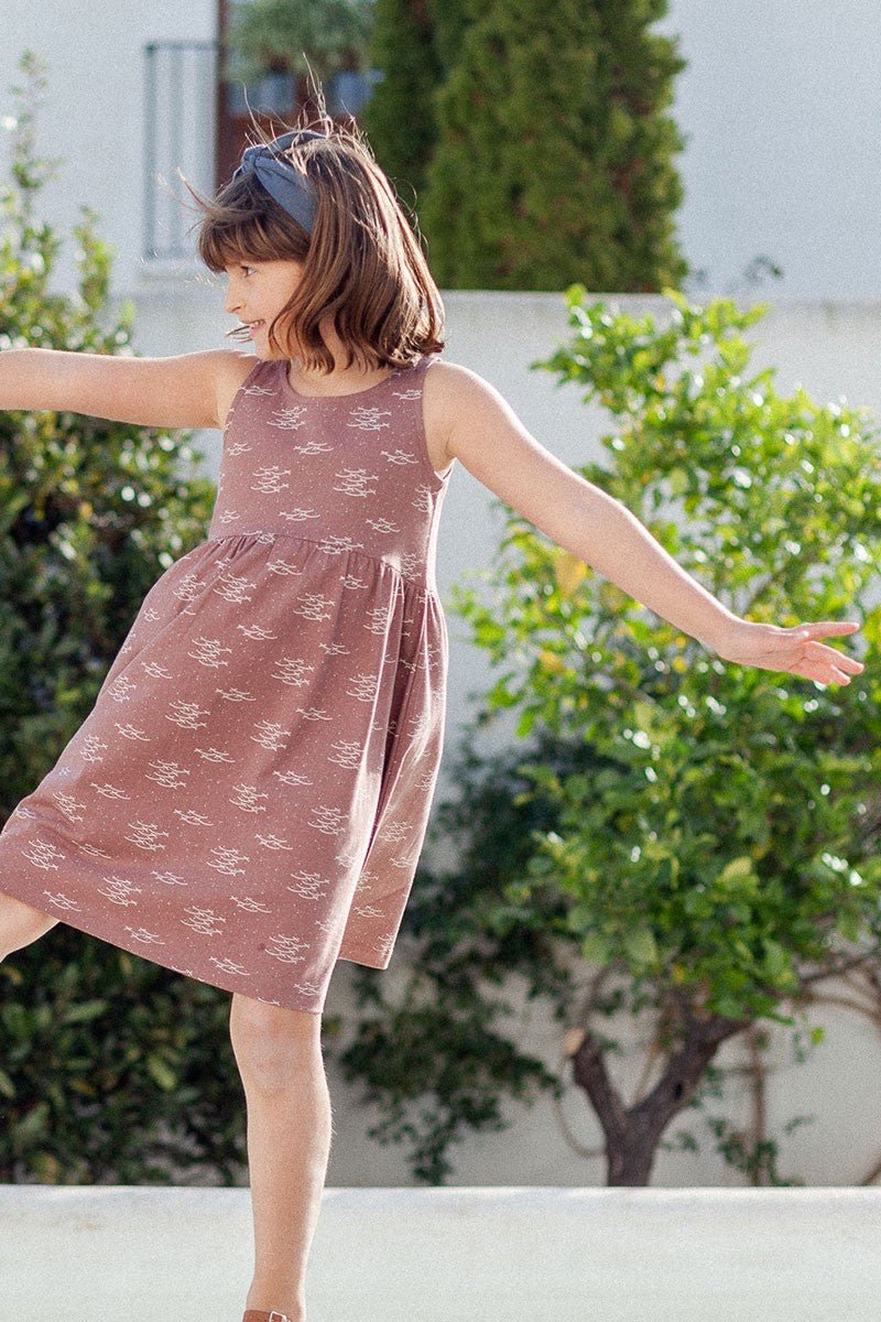 Tiralahilacha Kinder Wende Kleid Kurzarm EDLIN | Fish School – Bild 3