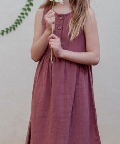 Tiralahilacha Kinder Wende Kleid Kurzarm Musselin EDLIN | Malve