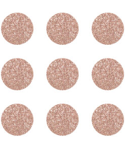 Dekosticker zum Kleben (spülmaschinenfest) | Glitzerpunkte rosegold