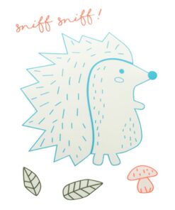 Fluoreszierende Bügelfolien | Igel