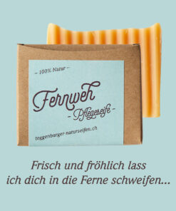 Feste Dusch- und Pflegeseife vegan | Fernweh – 100% NATUR von Toggenburgerer Naturseifen