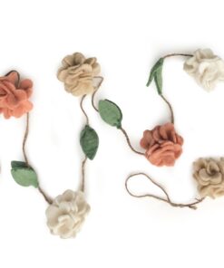 Gamcha Deko Girlande aus Filz | Blumen