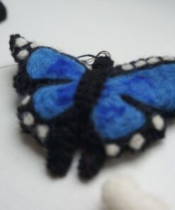 Gamcha Deko Girlande aus Filz | Schmetterlinge