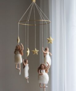 Gamcha Baby Mobile aus Filz | Ballerina