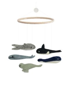 Gamcha Baby Mobile aus Filz | Meerestiere