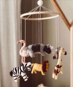 Gamcha Baby Mobile aus Filz | Safari