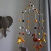 Gamcha Baby Mobile aus Filz | Safari gross