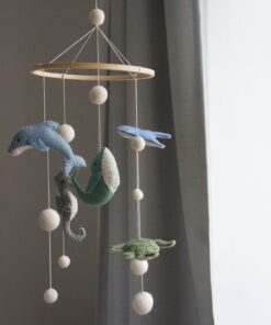 Gamcha Baby Mobile aus Filz | Meereswelt