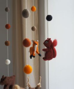 Gamcha Baby Mobile aus Filz | Wald gross