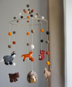 Gamcha Baby Mobile aus Filz | Wald gross