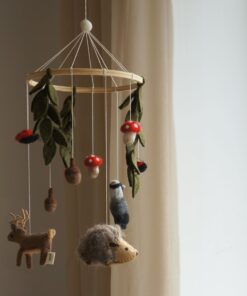 Gamcha Baby Mobile aus Filz | Pilzwald
