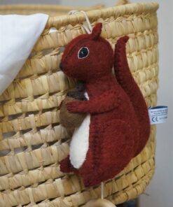 Gamcha Baby Spieluhr | Eichhörnchen rot