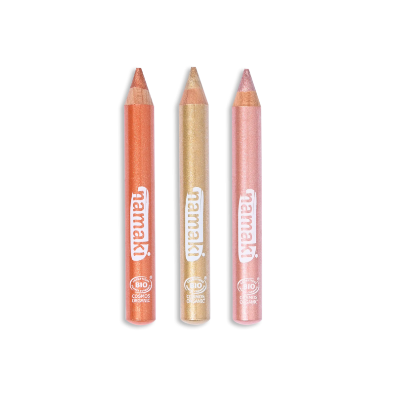 Namaki Kinder BIO Glitzer Schminkstifte Set | Sunshine – Bild 3