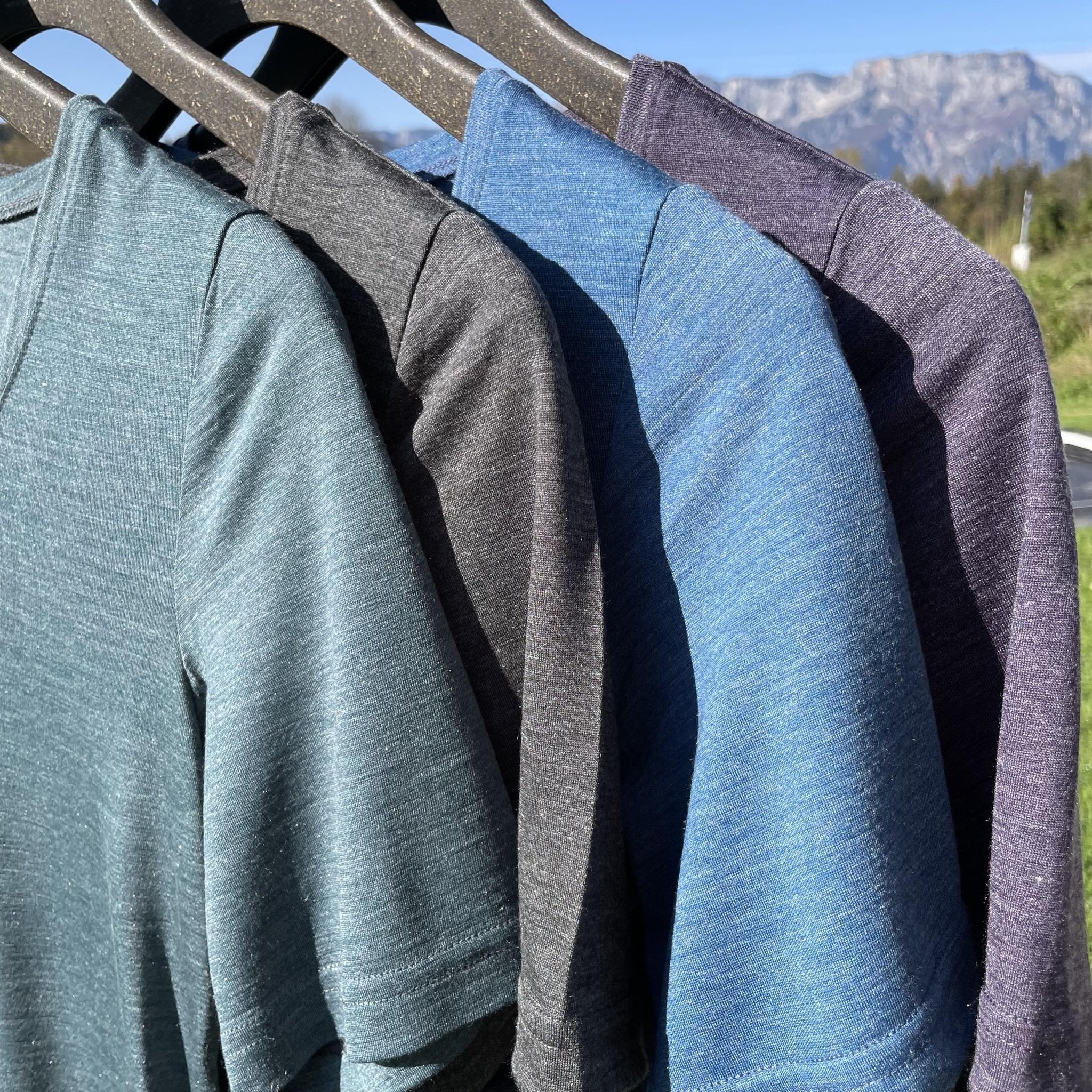 Glückskind Damen Bio T-Shirt Merinowolle & Tencel | Anthrazit – Bild 7