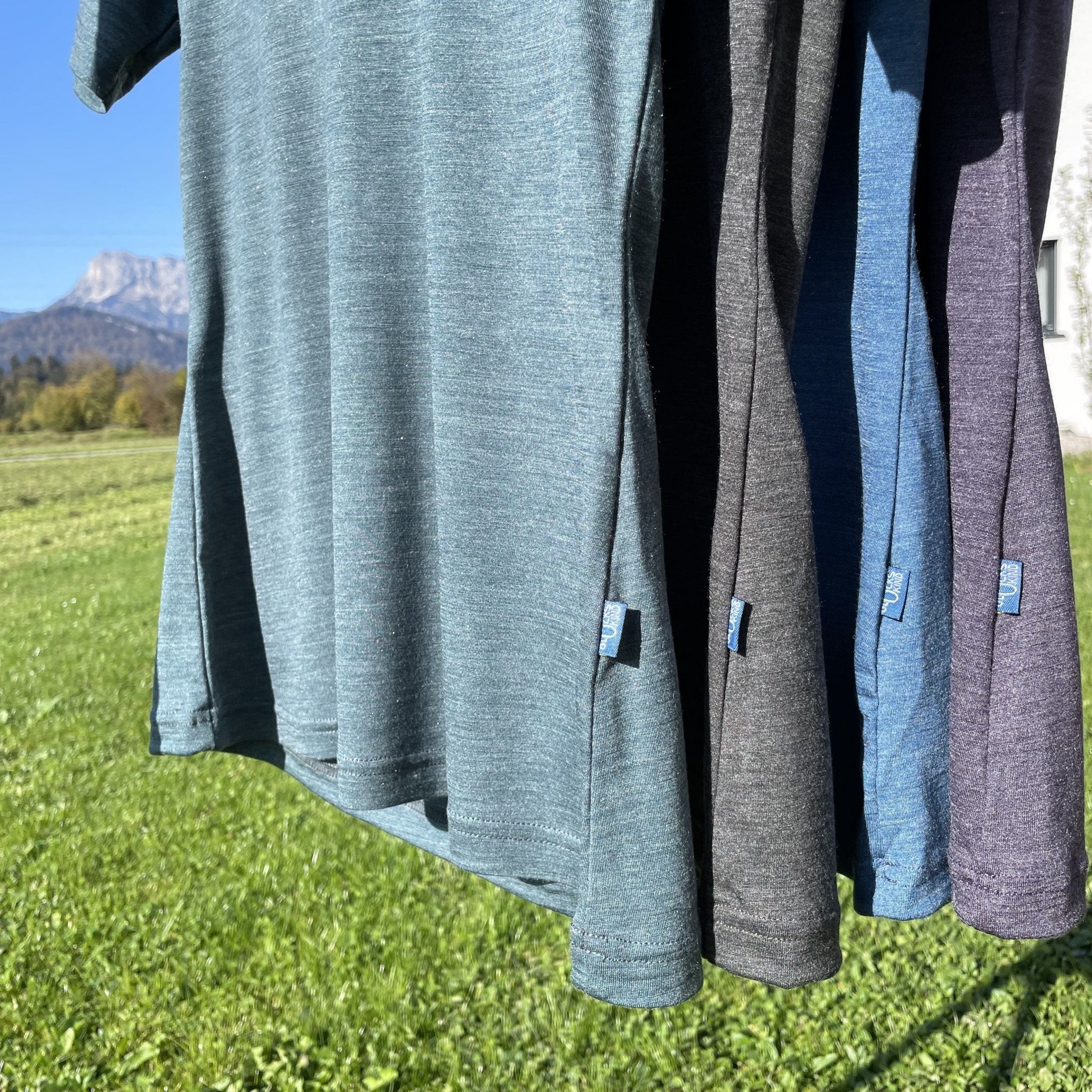 Glückskind Damen Bio T-Shirt Merinowolle & Tencel | Anthrazit – Bild 8