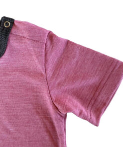 Glückskind Body kurzarm Merinowolle & Seide | Rose