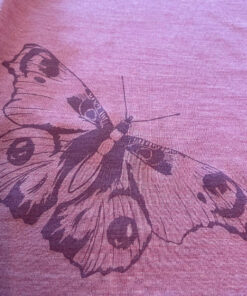 Glückskind T-Shirt Merinowolle & Seide Schmetterling | Rose