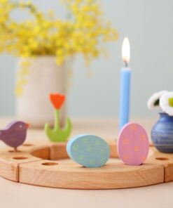 Alternative view of Grimm's Geburtstagsring Steckfigurn | Osterei Duo Blümchen