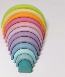 Alternative view of Grimm's Regenbogen aus Lindenholz (ab 3 J.) | gross Pastell (12 Teile)