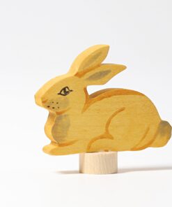 Grimm's Geburtstagsring Steckfigur | Hase sitzend