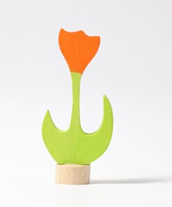 Grimm's Geburtstagsring Steckfigur | Tulpe orange