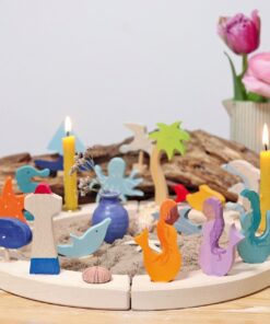 Alternative view of Grimm's Geburtstagsring Steckfigur | Meerjungfrau Amethyst