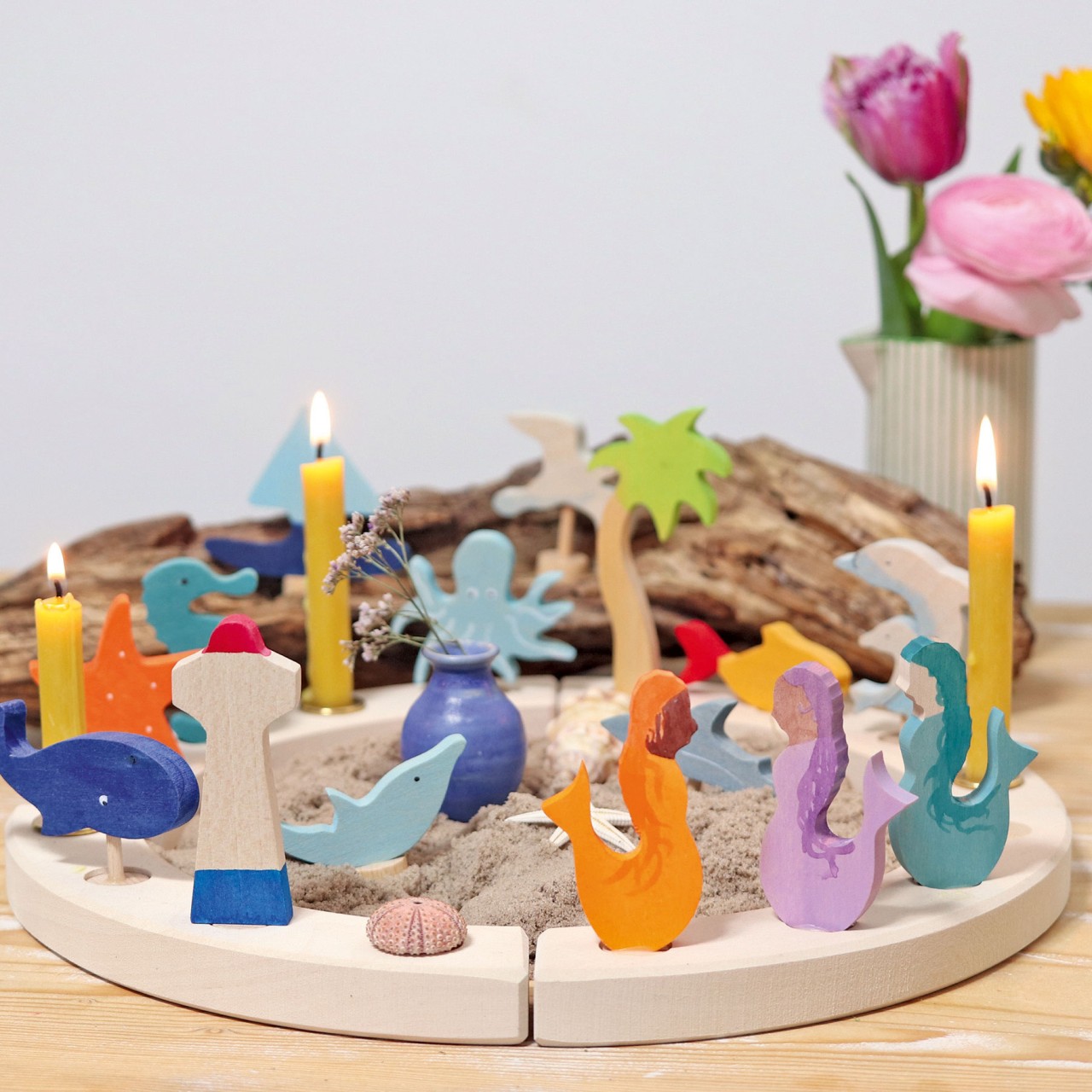 Grimm's Geburtstagsring Steckfigur | Meerjungfrau Amethyst – Bild 2