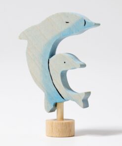 Alternative view of Grimm's Geburtstagsring Steckfigur | zwei Delphine