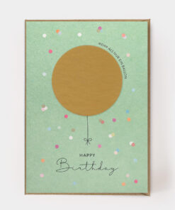 Karte | HAPPY BIRTHDAY RUBBELBALLON