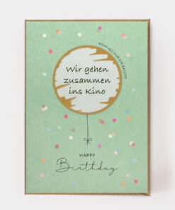 Karte | HAPPY BIRTHDAY RUBBELBALLON