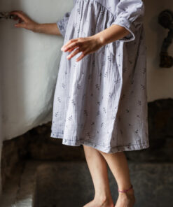 Kukka Kids Musselin Kleid LILY | lavendel Blume