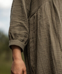 Kukka Kids Musselin Kleid LILY | olive