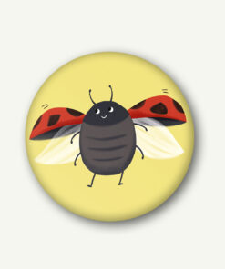 VIERUNDFÜNFZIG Magnet (37mm) | Marienkäfer