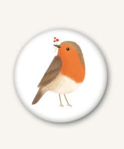 VIERUNDFÜNFZIG Magnet (37mm) | Rotkehlchen