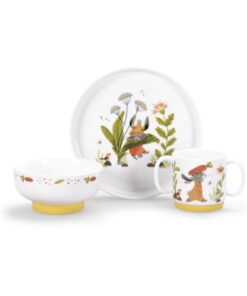 Moulin Roty Geschirr Set Porzellan | trois petits lapins