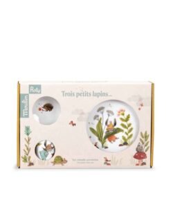 Moulin Roty Geschirr Set Porzellan | trois petits lapins