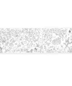 Moulin Roty Poster zum ausmalen (150cm x 45cm) | Botanik