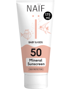 NAÏF Mineralische Sonnencreme für Baby & Kind (LSF 50 - 175ml)
