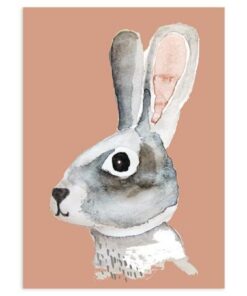 NUUKK Karte aus Holzschliffpappe | Hase