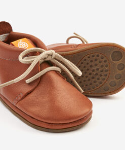 Orangenkinder Barfussschuhe AMIGO Schnürer | braun