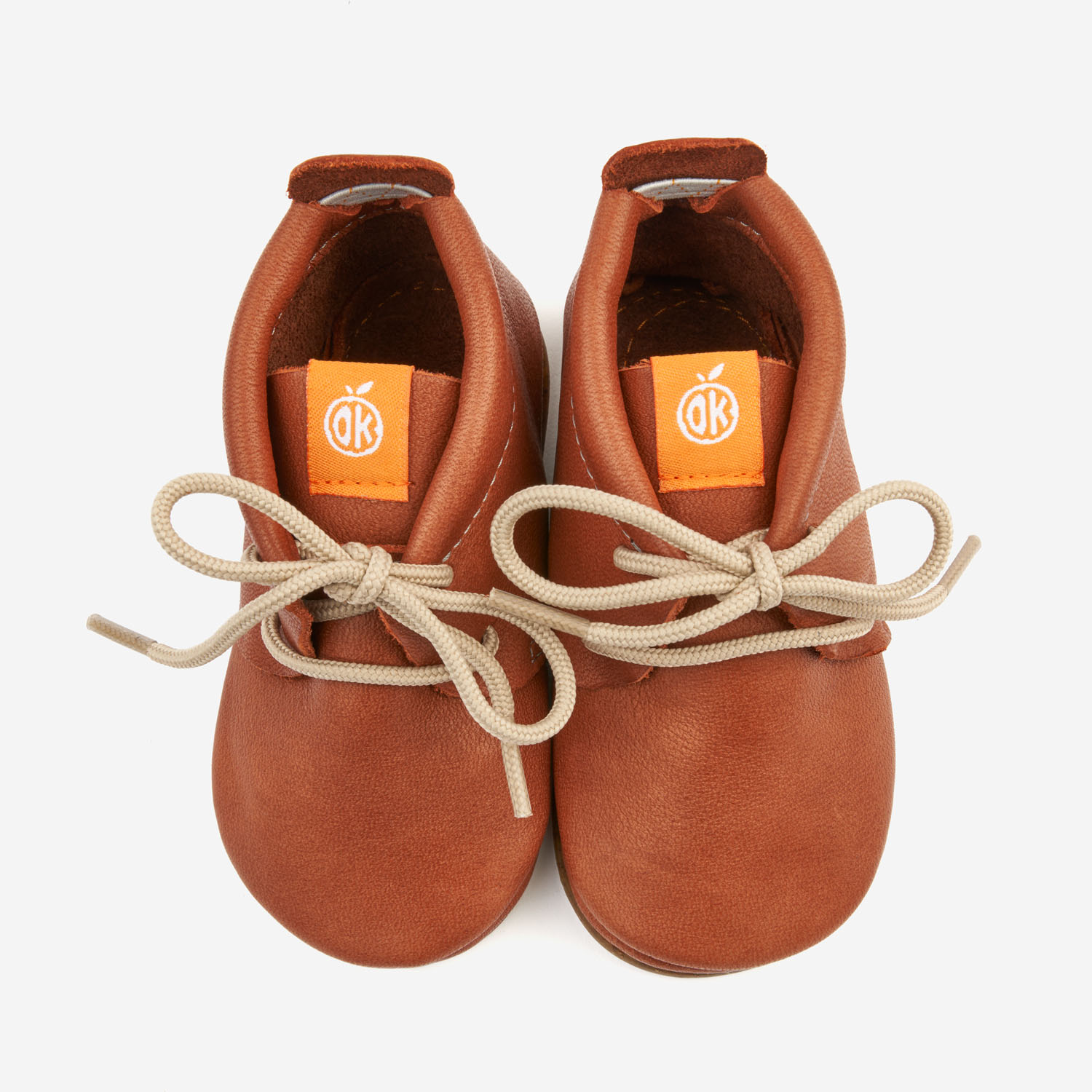 Orangenkinder Barfussschuhe AMIGO Schnürer | braun