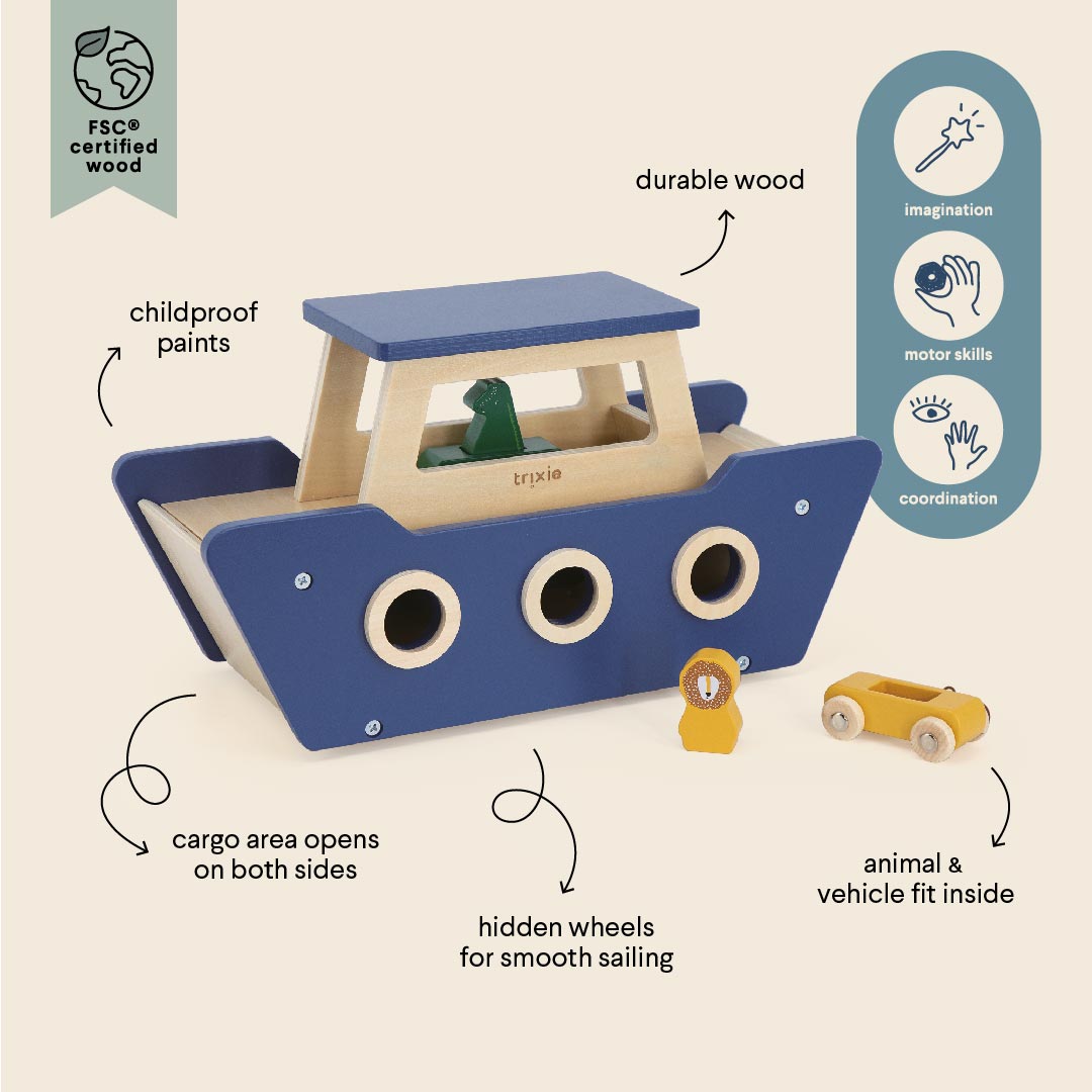 Trixie Holz Fähre (ab 18m +) – Bild 3
